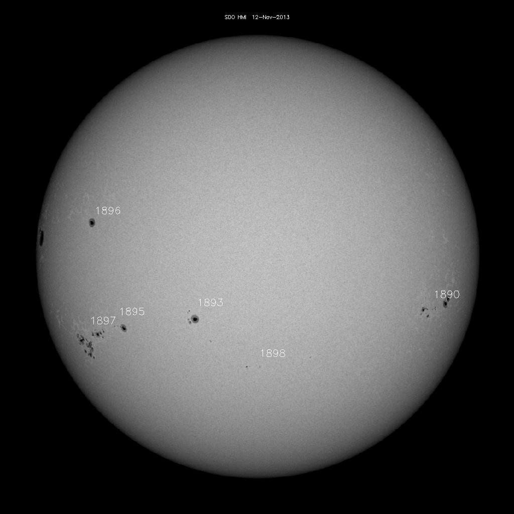 Sunspot regions