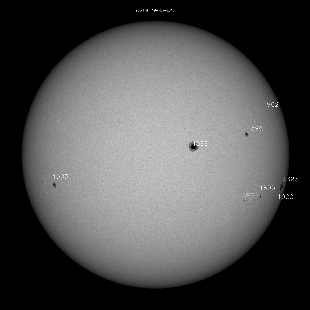 Sunspot regions