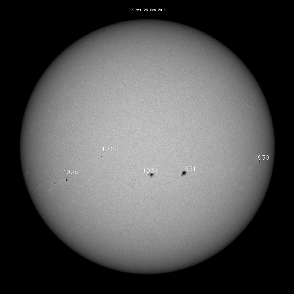 Sunspot regions