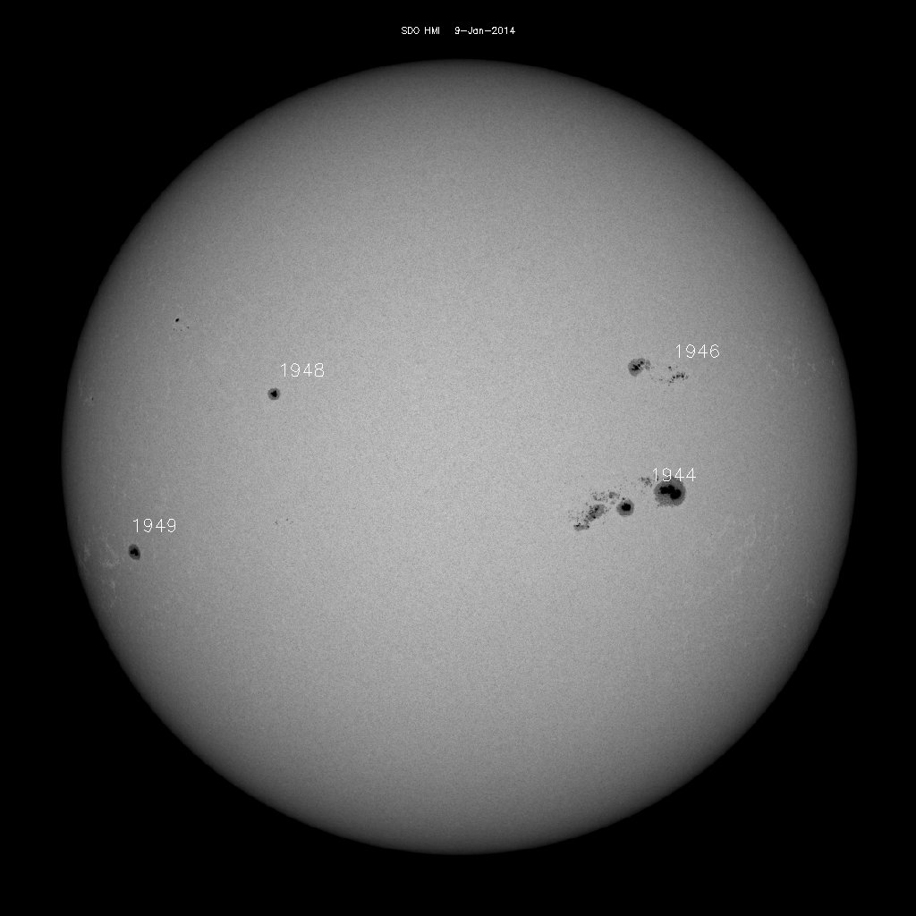 Sunspot regions