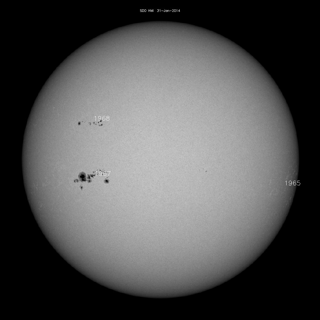 Sunspot regions