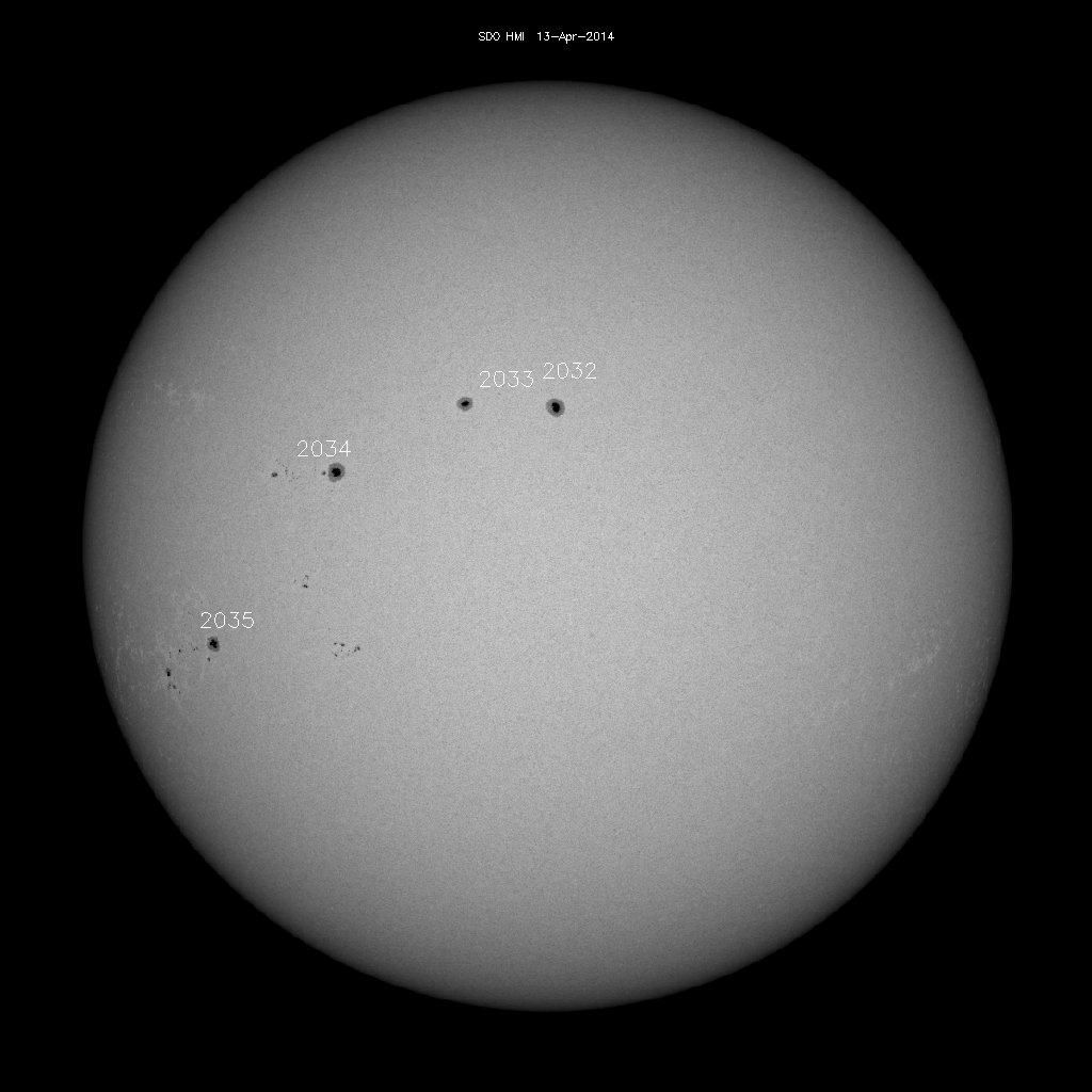 Sunspot regions