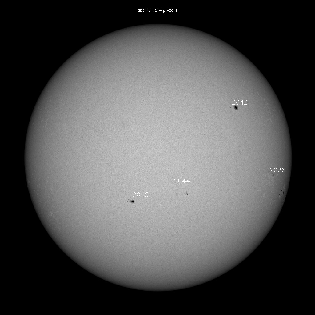 Sunspot regions