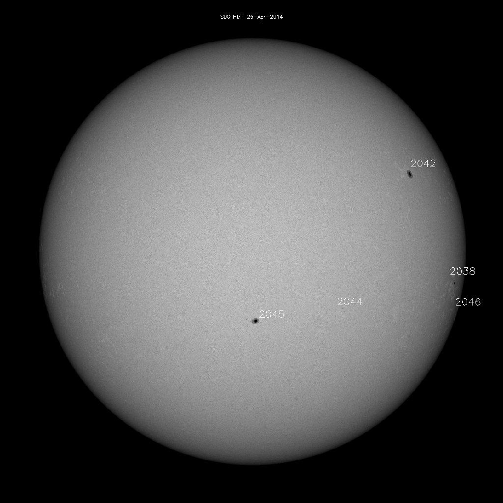 Sunspot regions