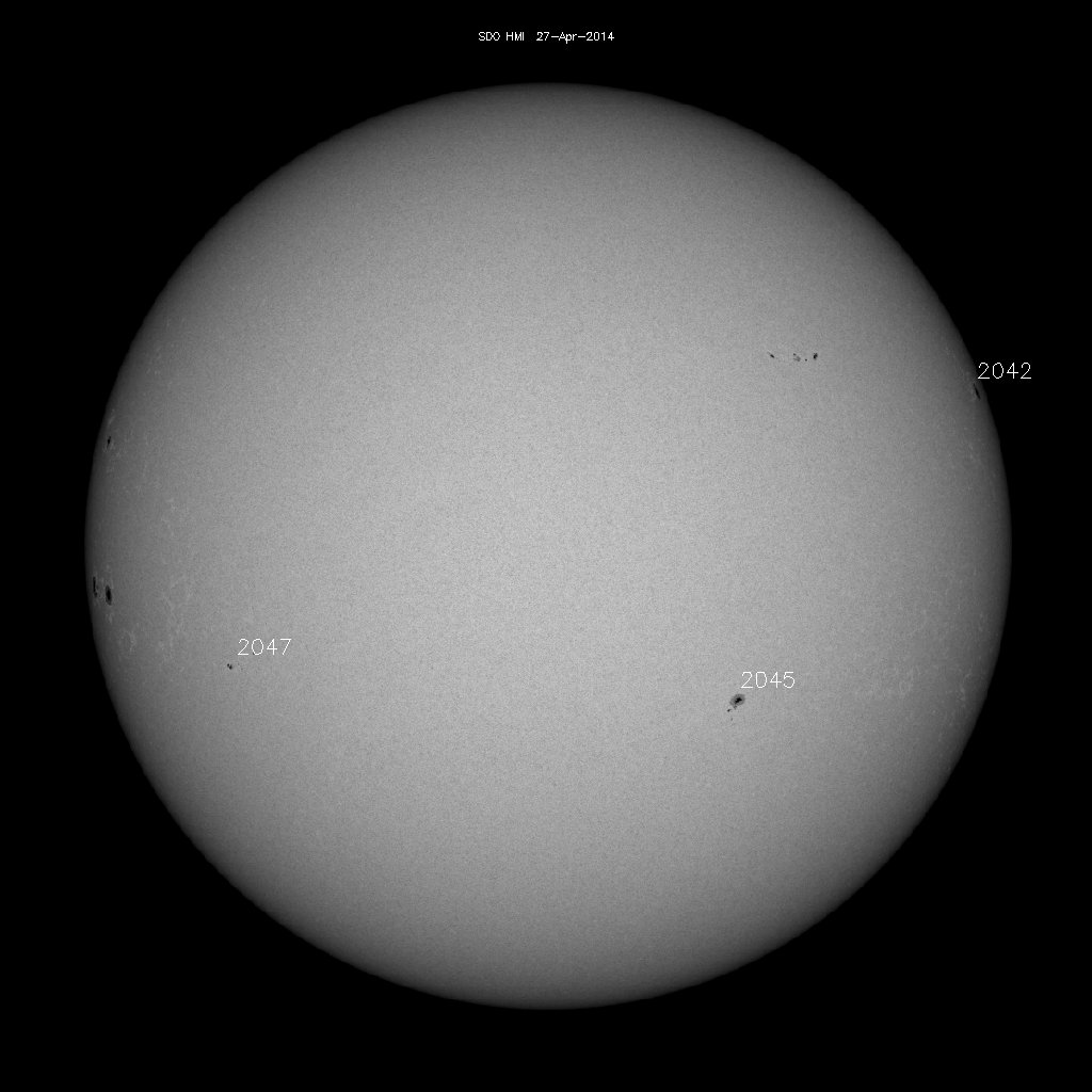 Sunspot regions