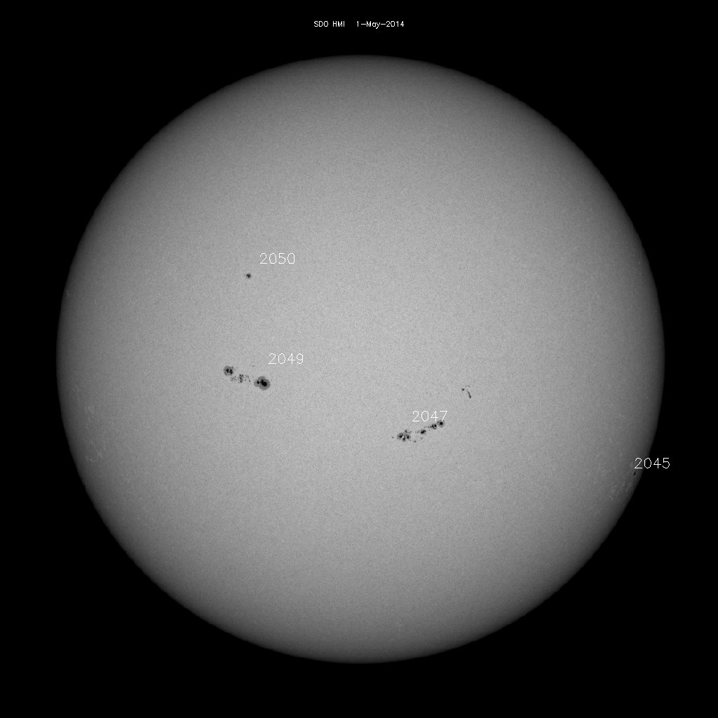 Sunspot regions