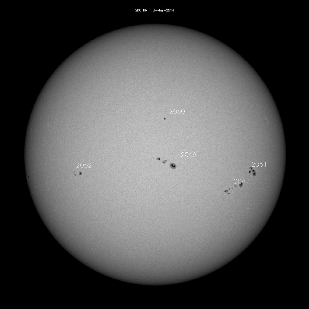 Sunspot regions