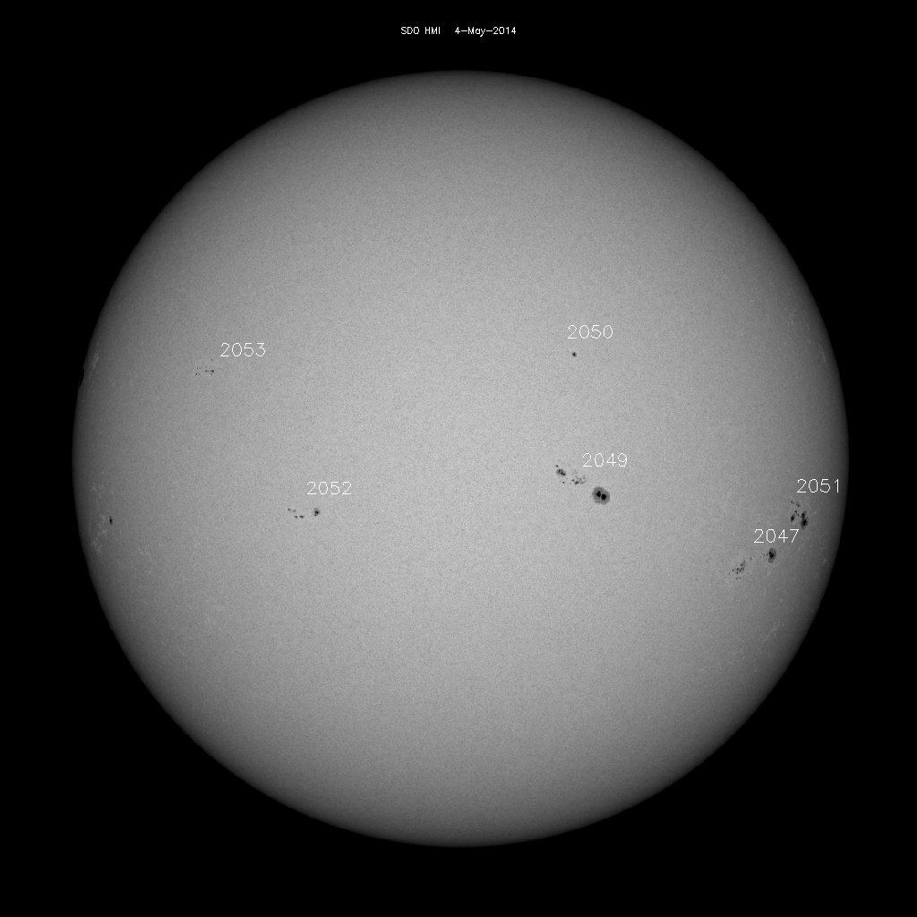 Sunspot regions