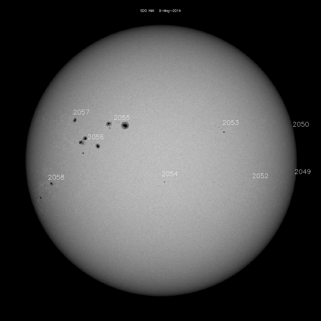 Sunspot regions