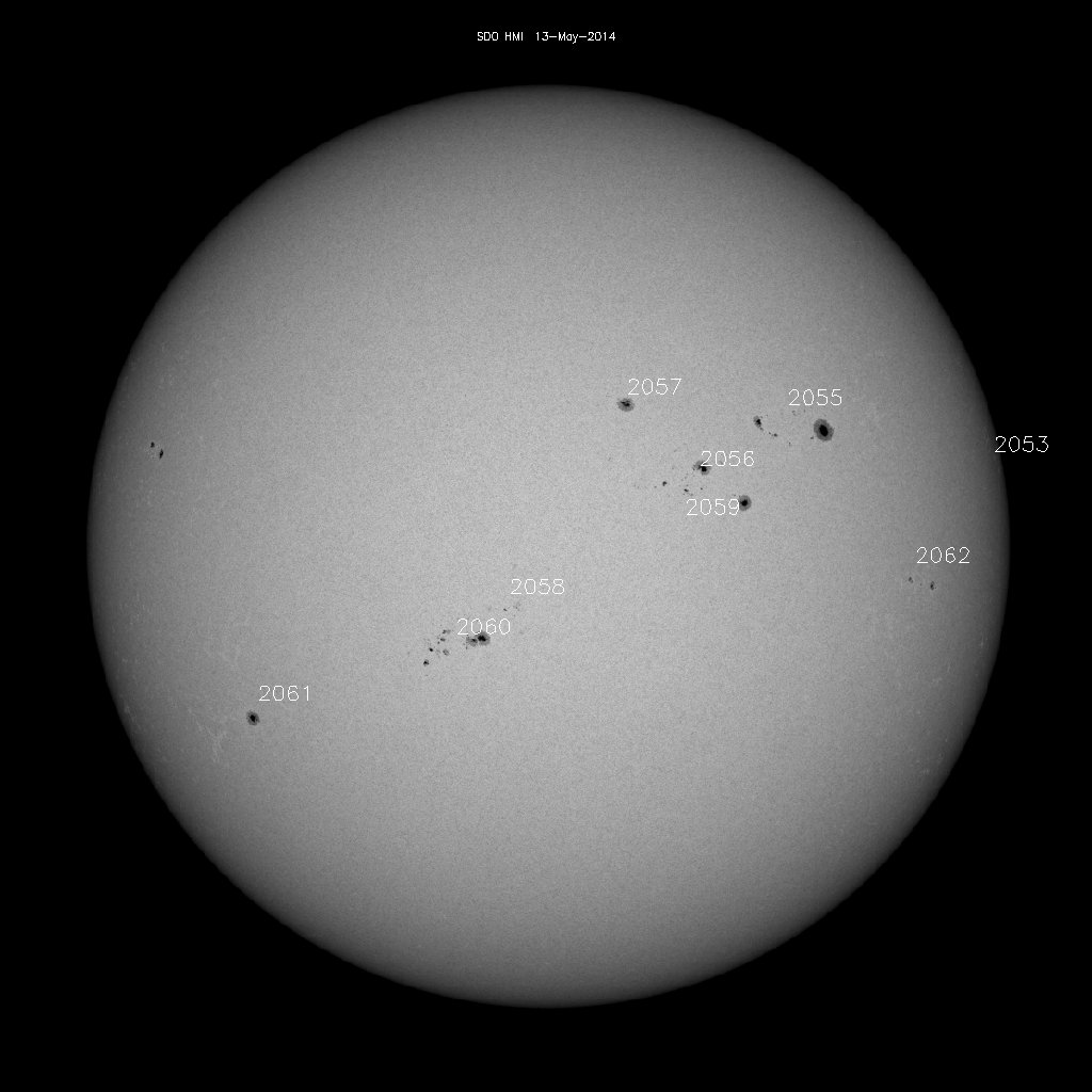 Sunspot regions