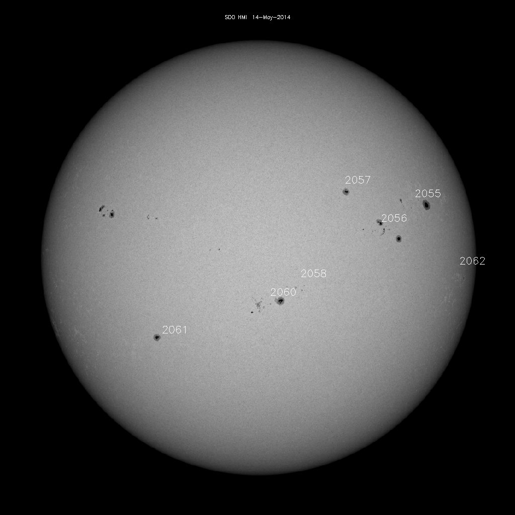 Sunspot regions