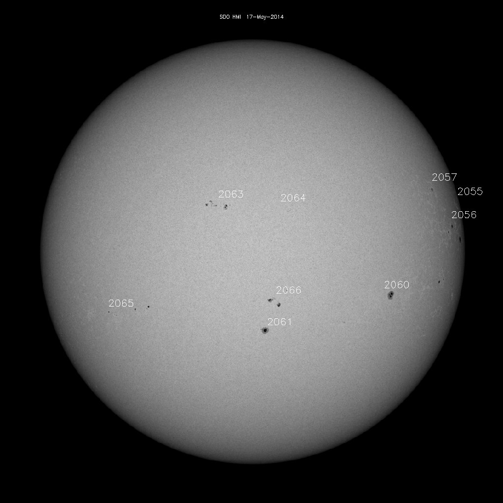 Sunspot regions