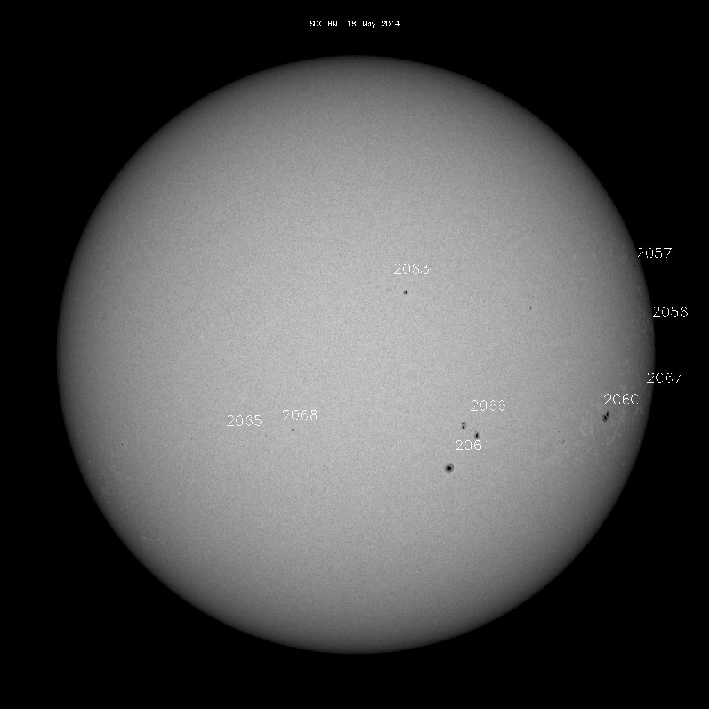 Sunspot regions