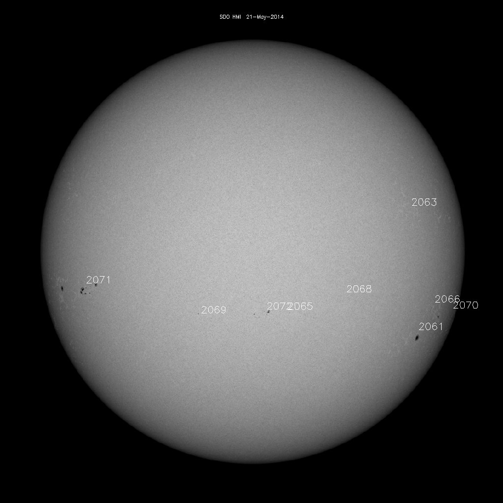 Sunspot regions