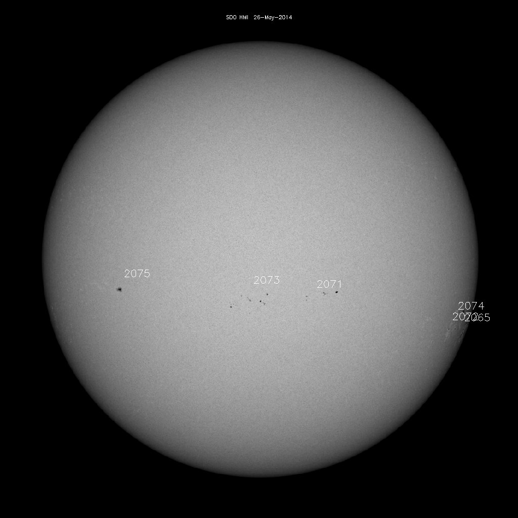 Sunspot regions