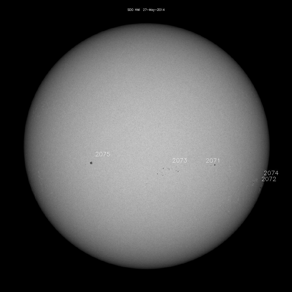 Sunspot regions