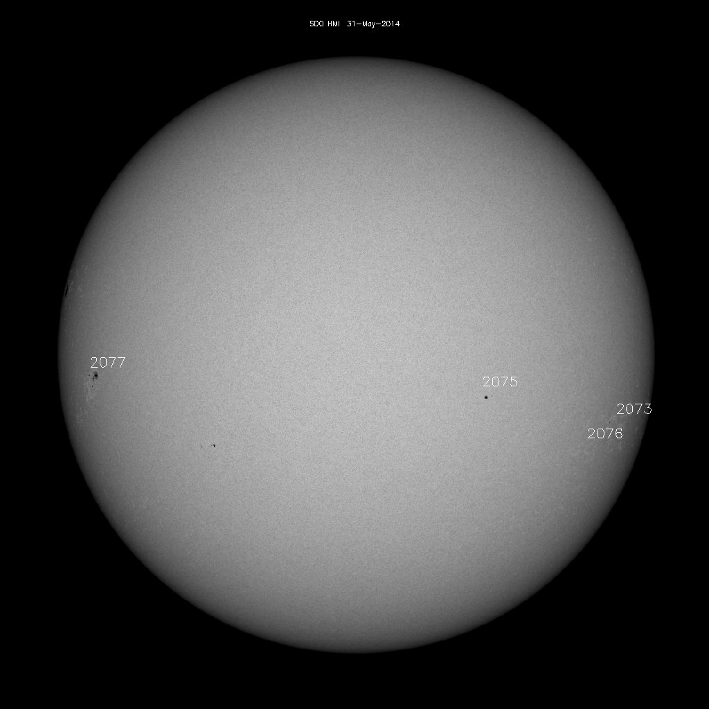 Sunspot regions