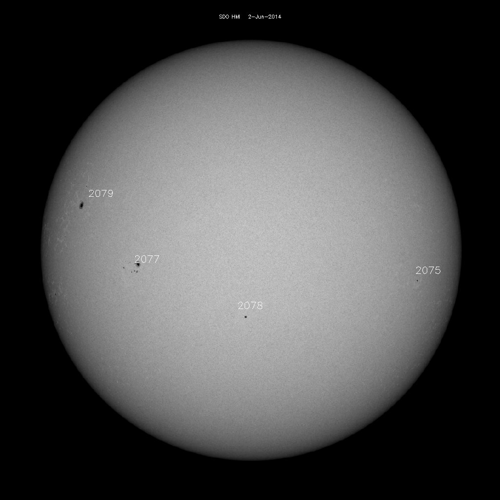 Sunspot regions