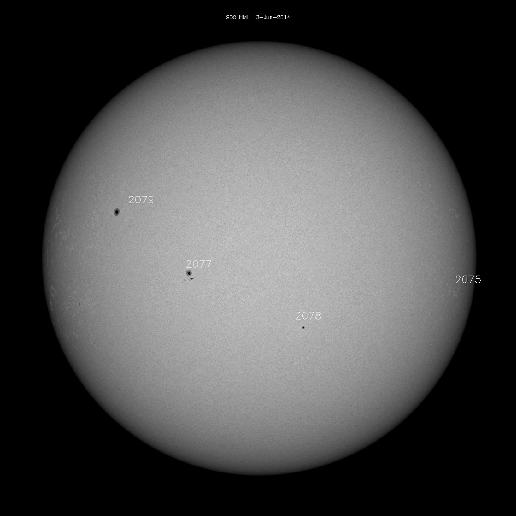 Sunspot regions