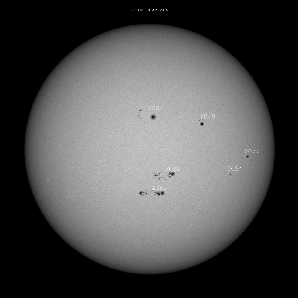 Sunspot regions