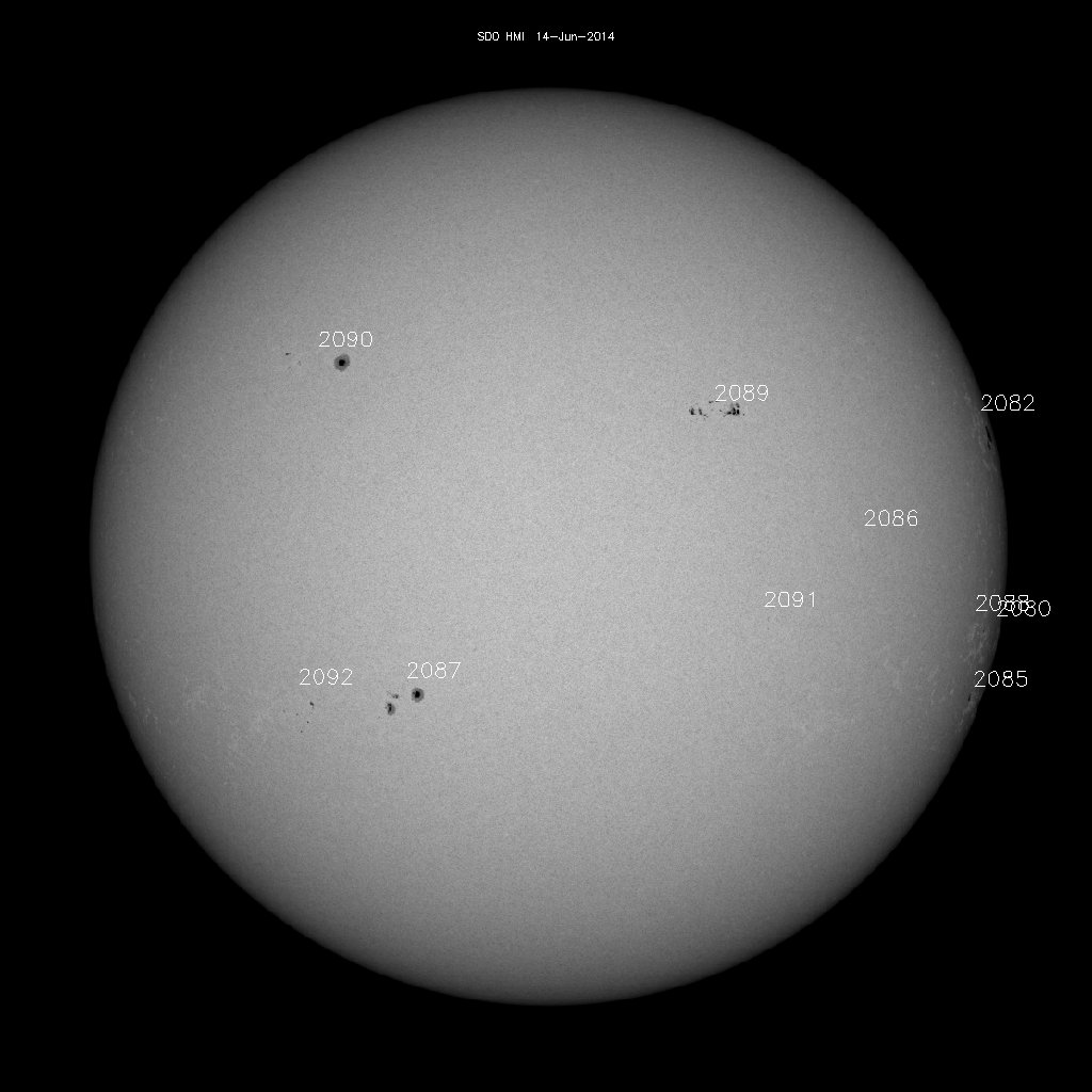 Sunspot regions