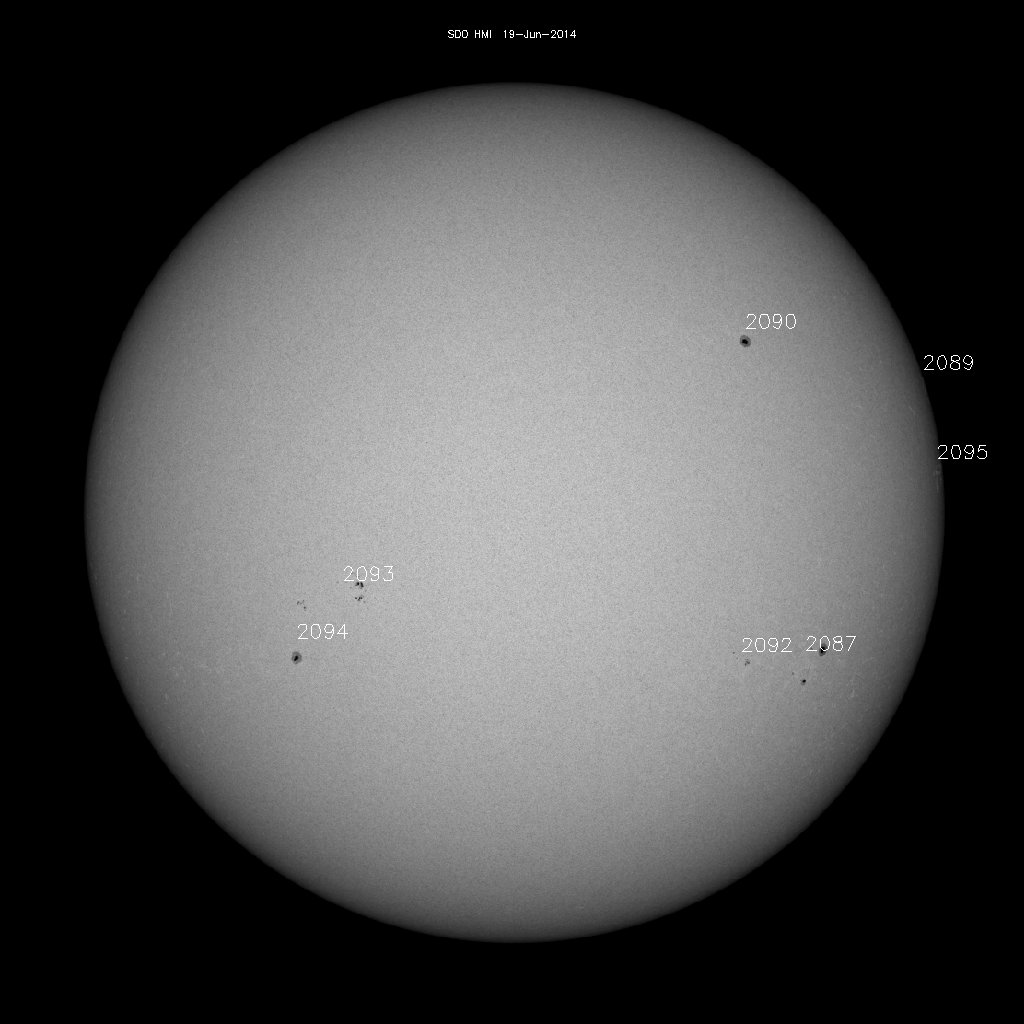 Sunspot regions