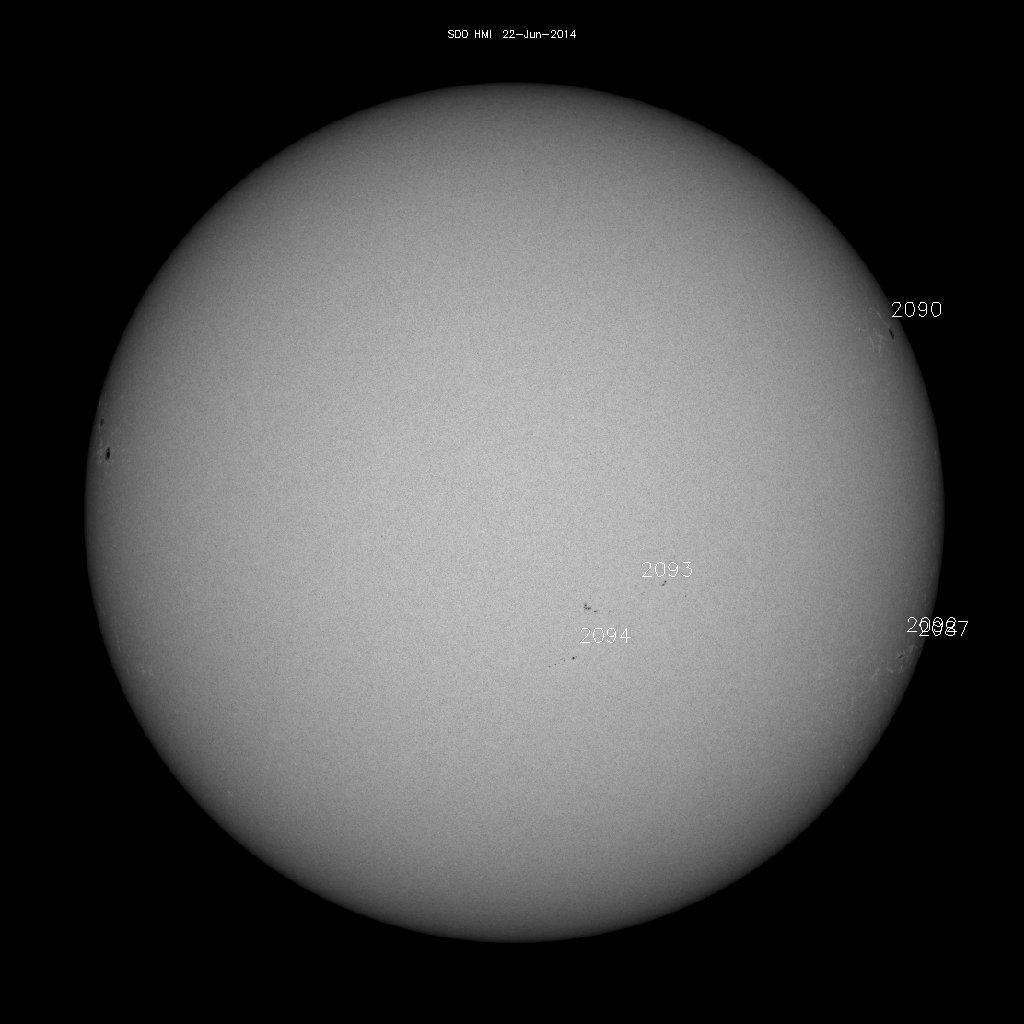 Sunspot regions