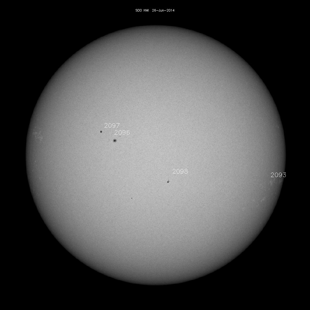 Sunspot regions