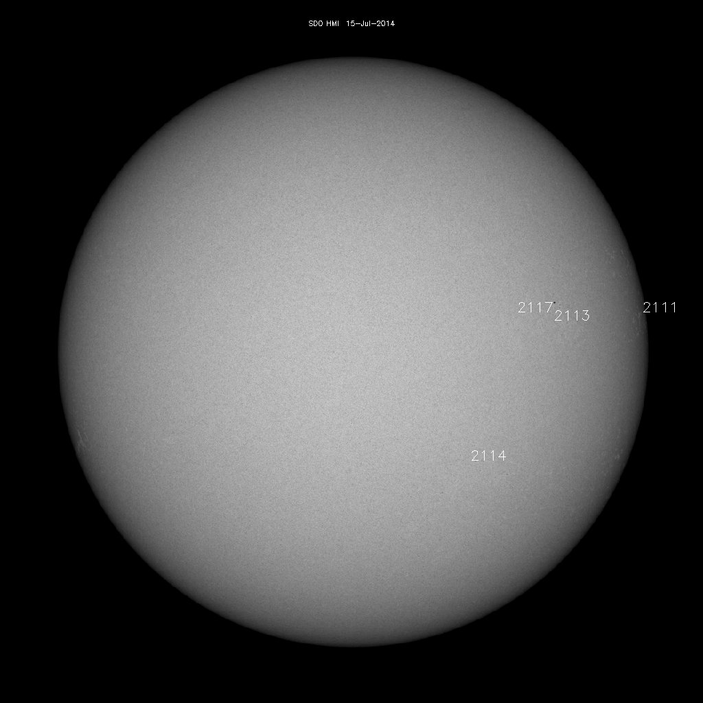 Sunspot regions