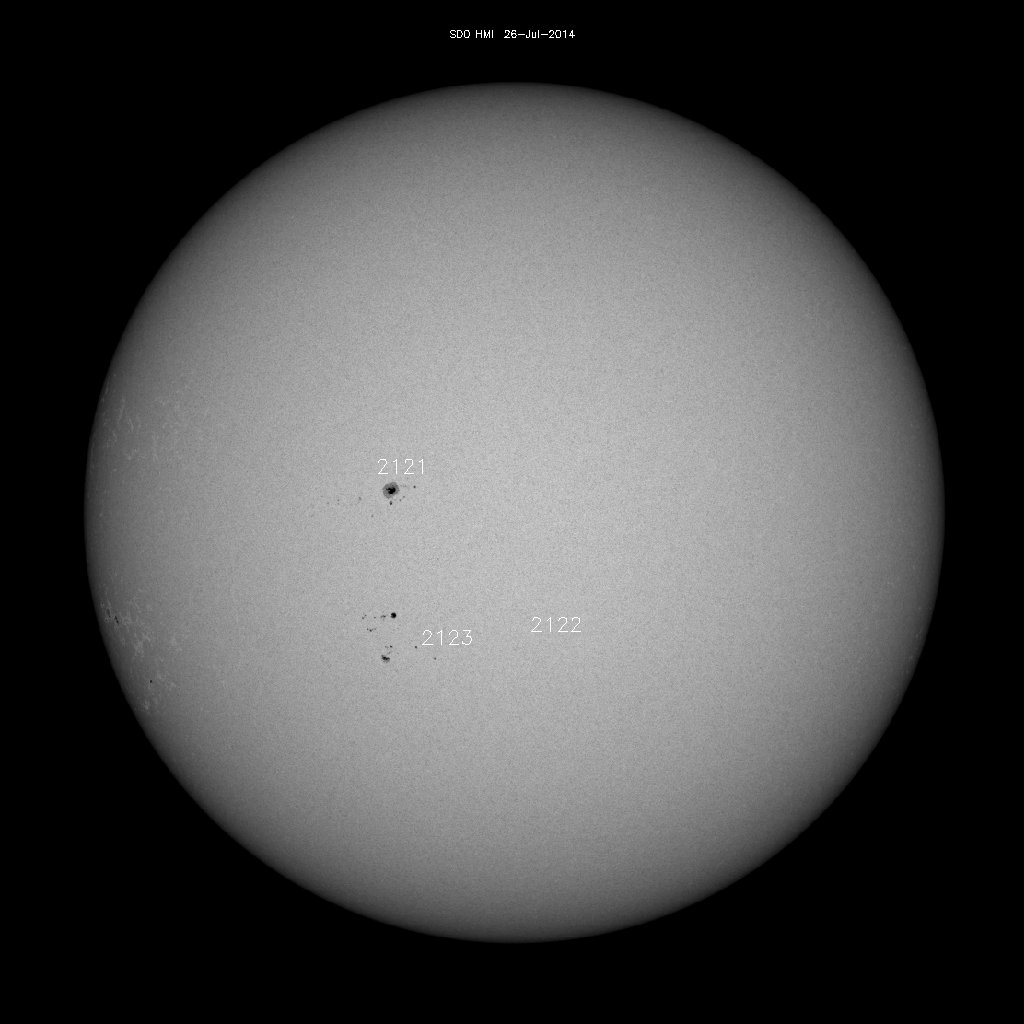 Sunspot regions