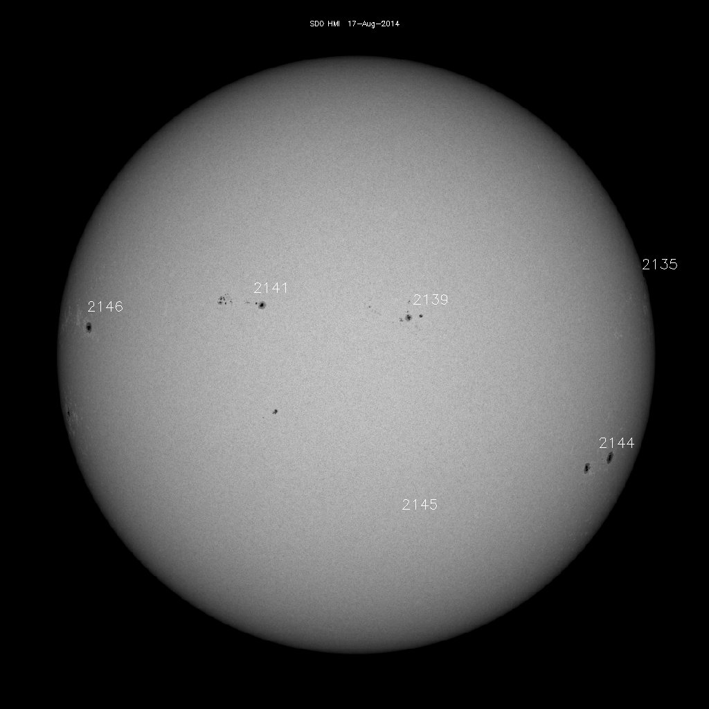 Sunspot regions