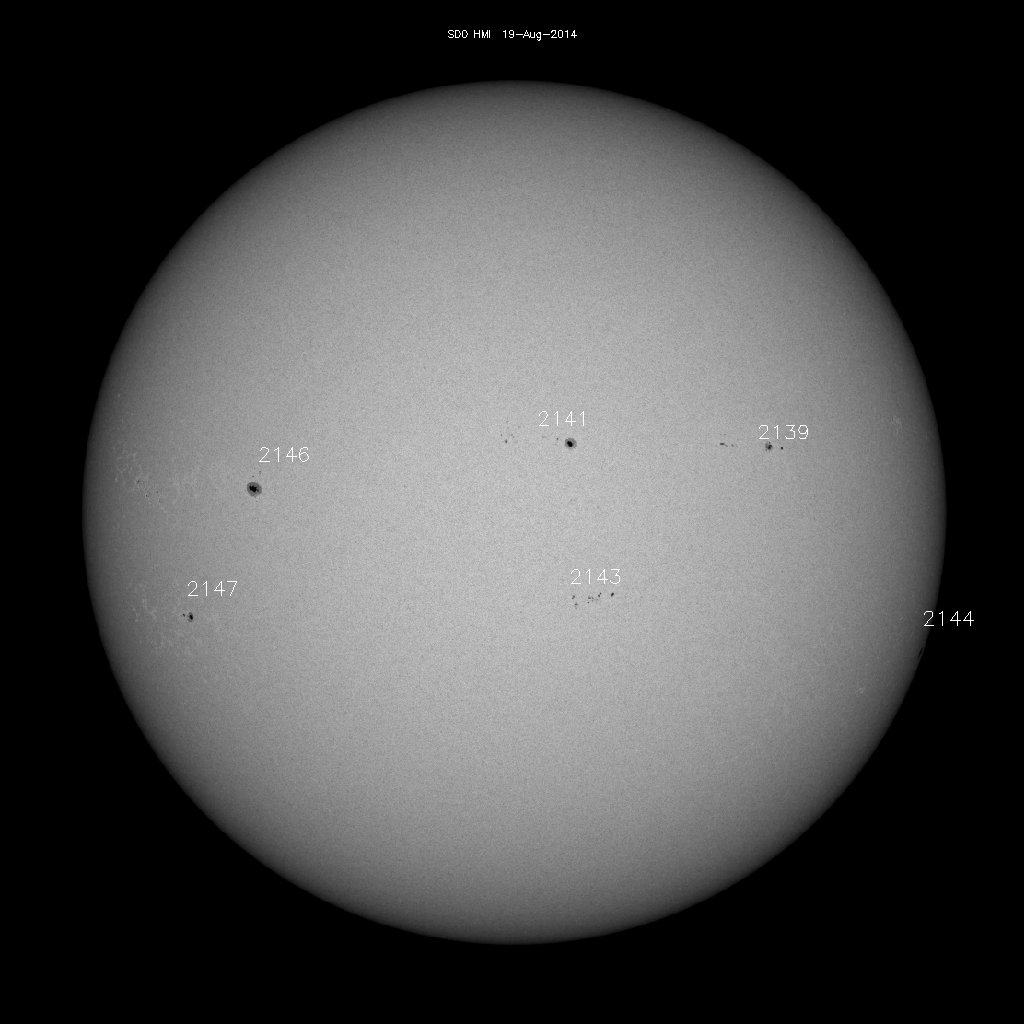 Sunspot regions