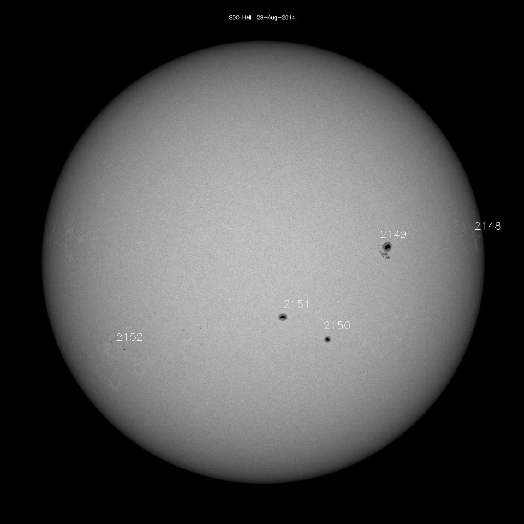 Sunspot regions