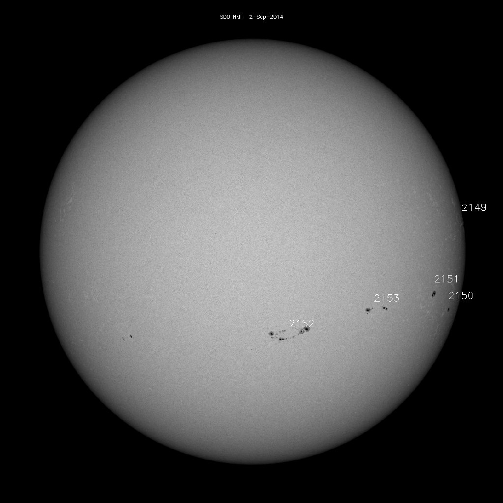 Sunspot regions