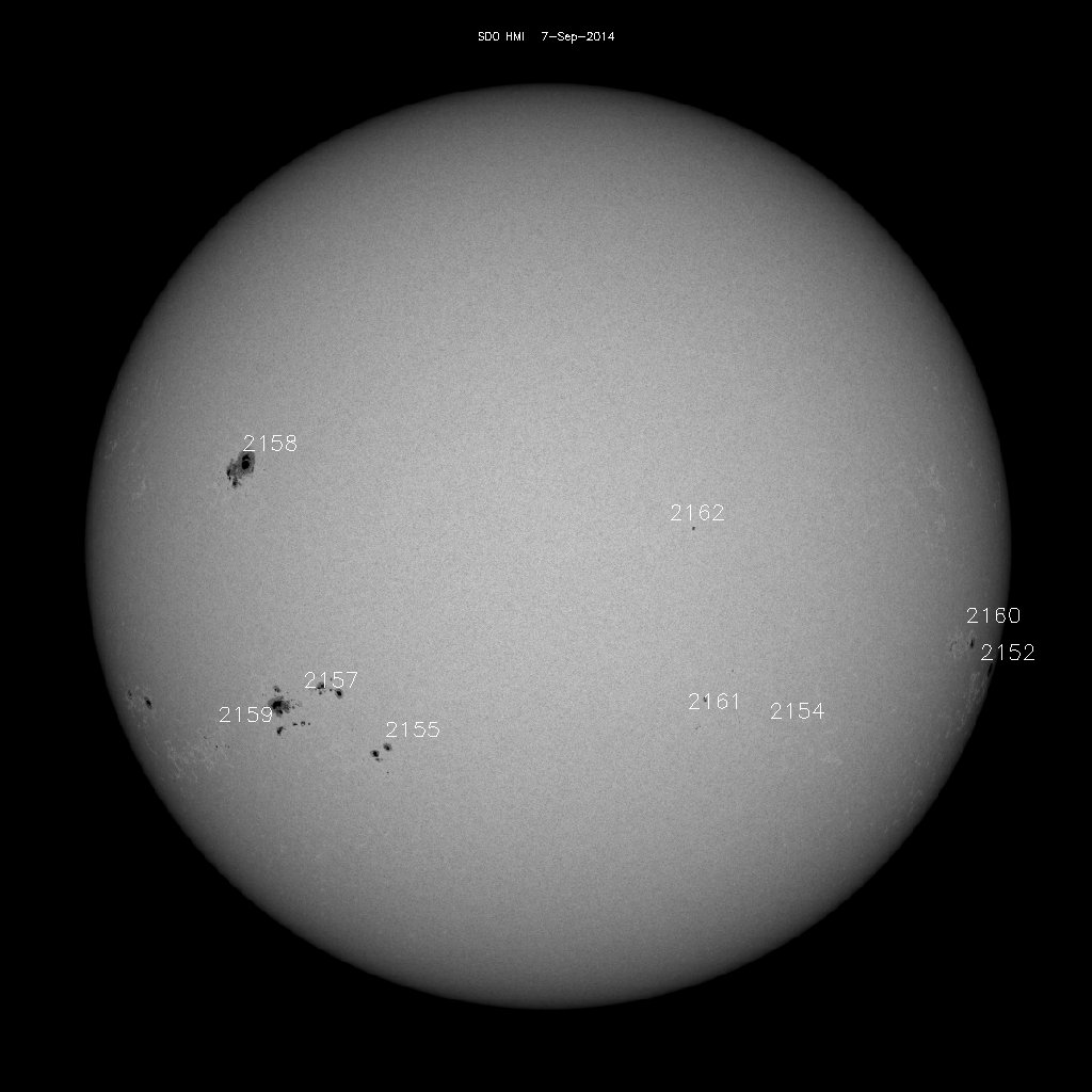 Sunspot regions