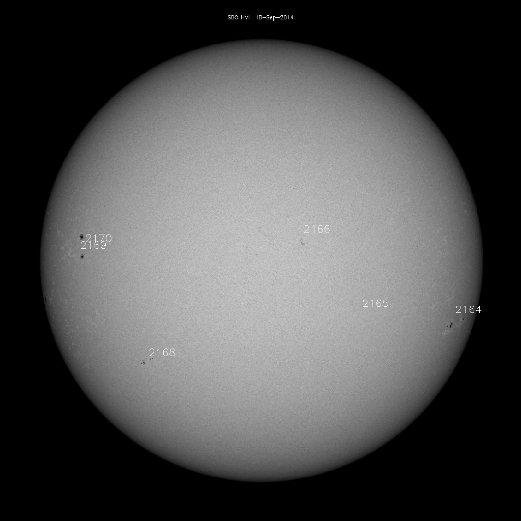 Sunspot regions