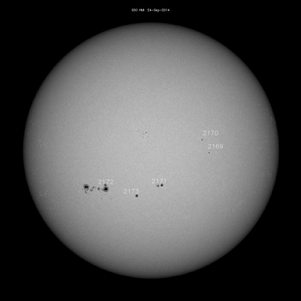 Sunspot regions