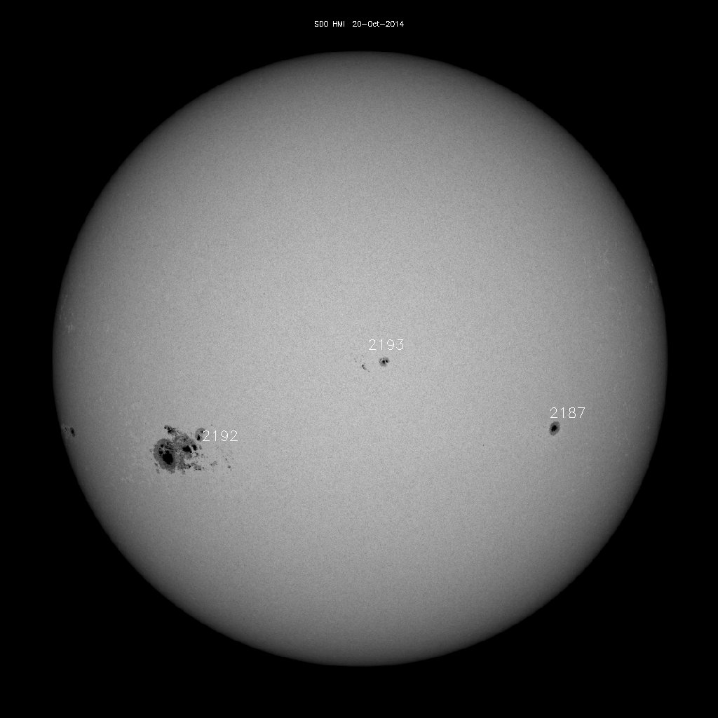 Sunspot regions