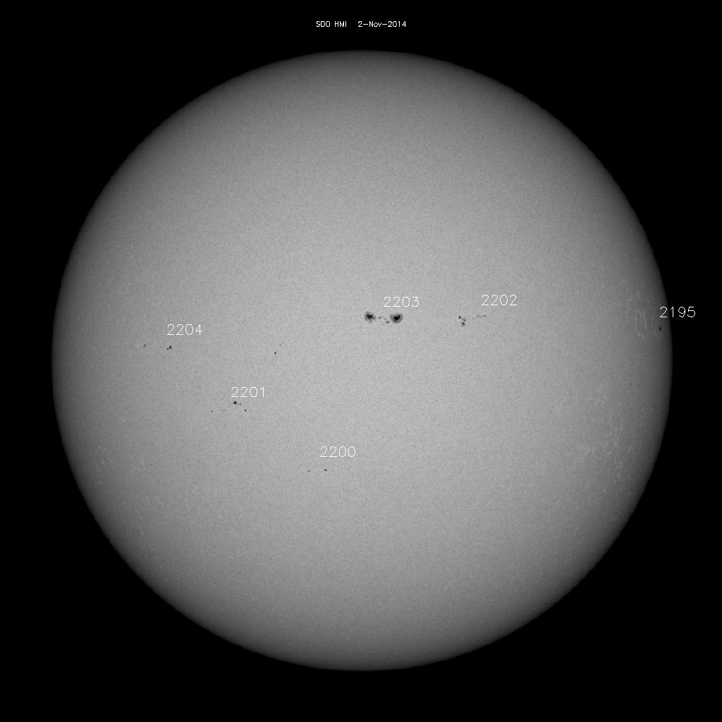 Sunspot regions