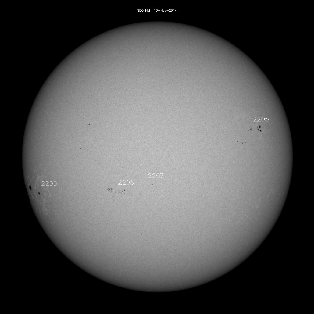 Sunspot regions