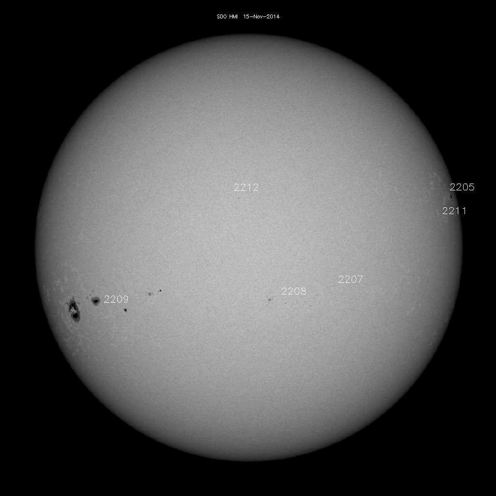 Sunspot regions