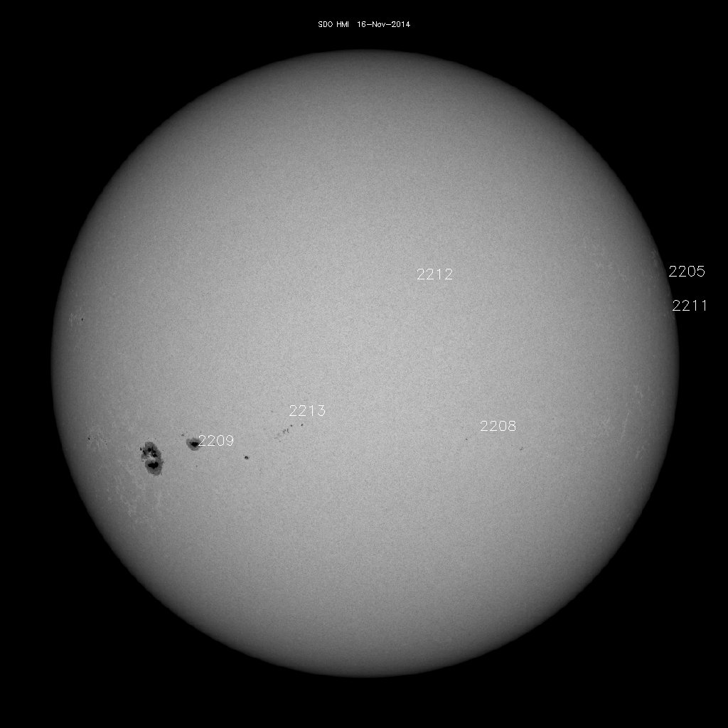 Sunspot regions