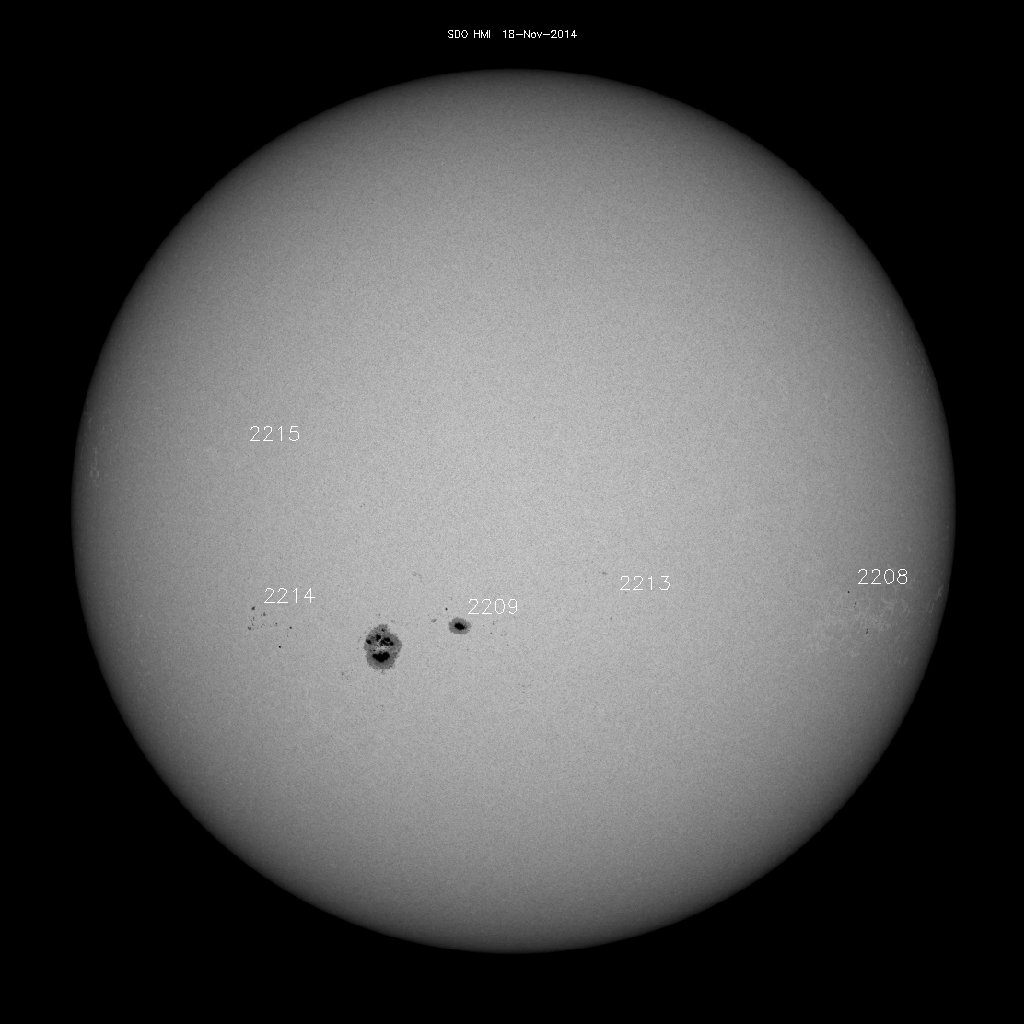 Sunspot regions