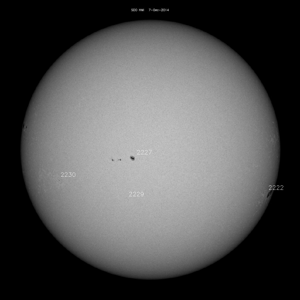 Sunspot regions