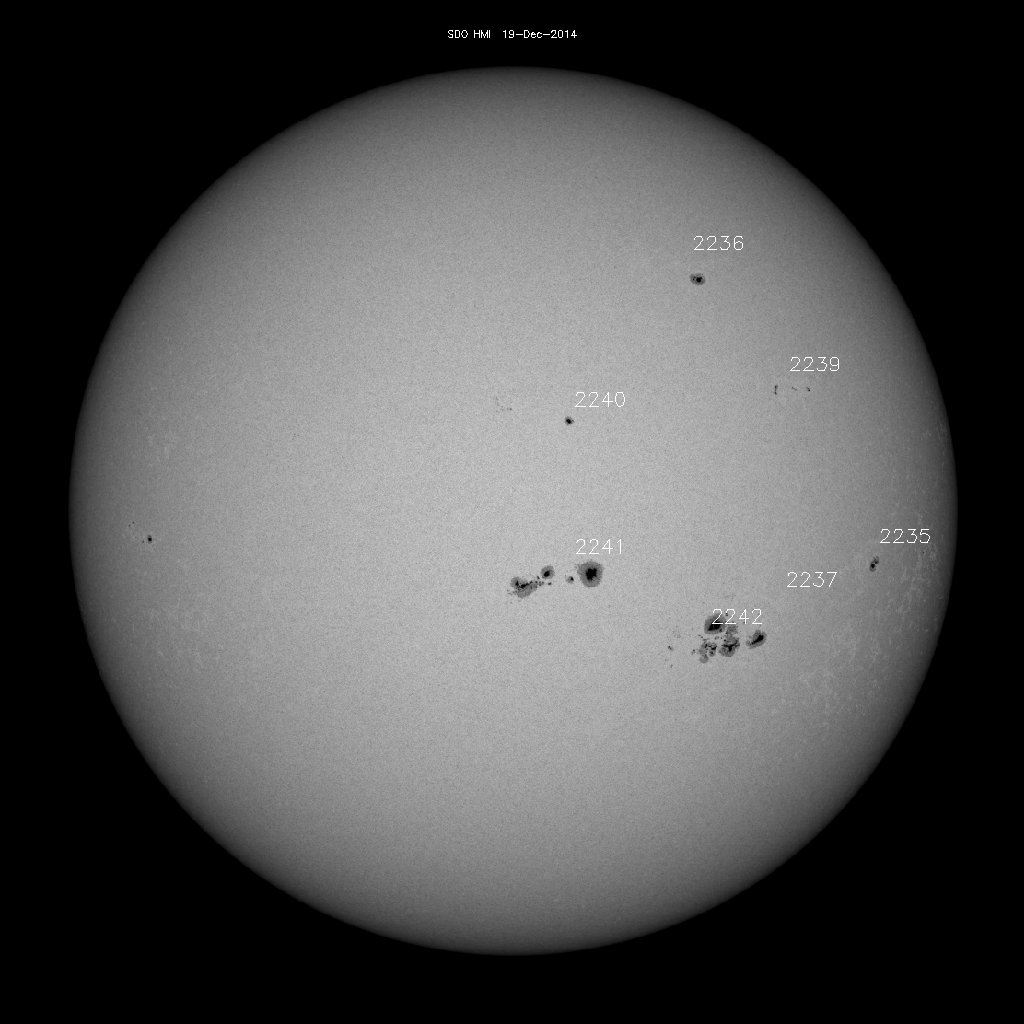 Sunspot regions