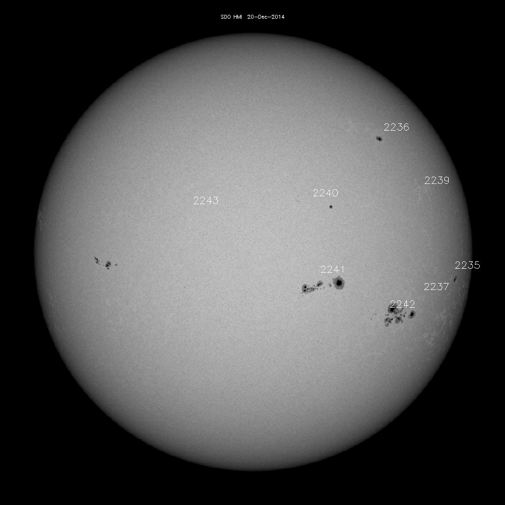 Sunspot regions