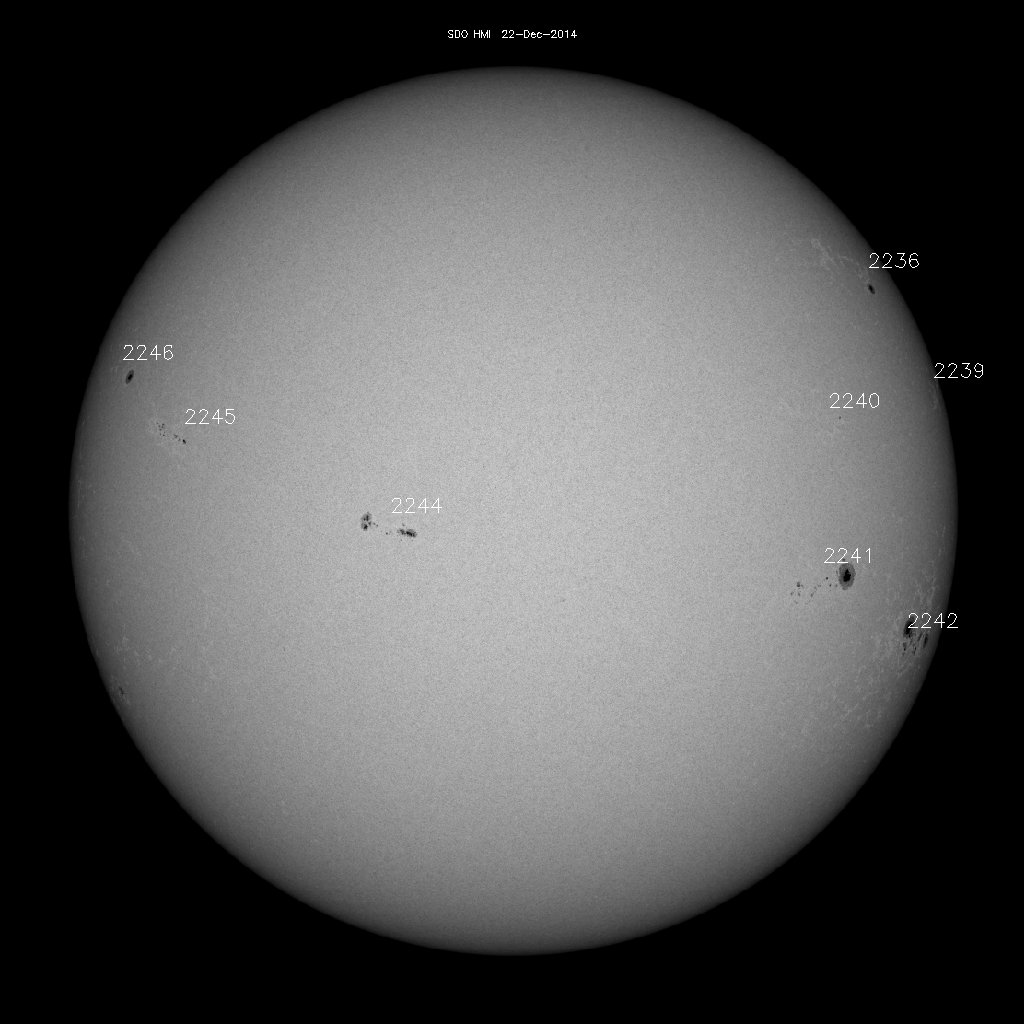 Sunspot regions