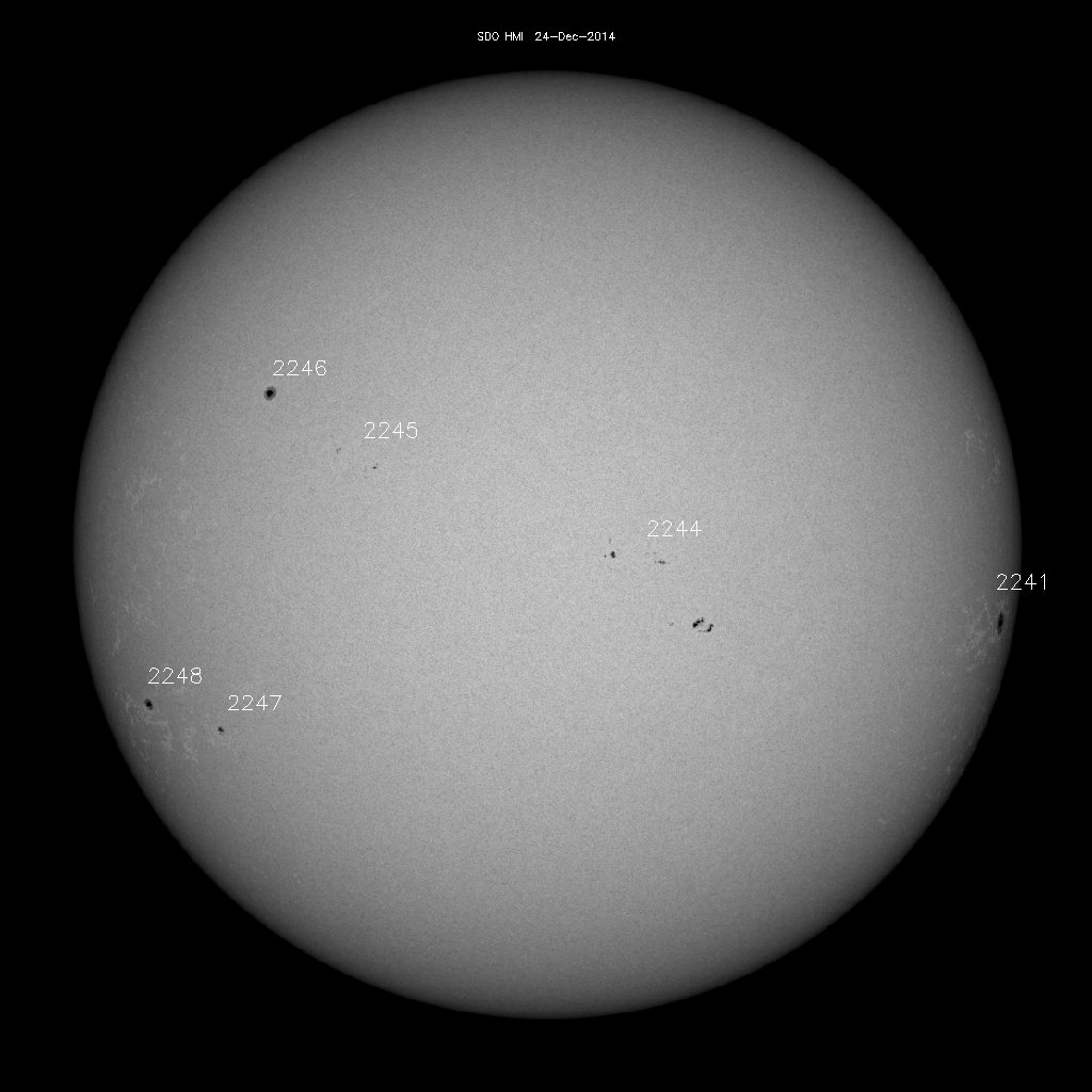 Sunspot regions