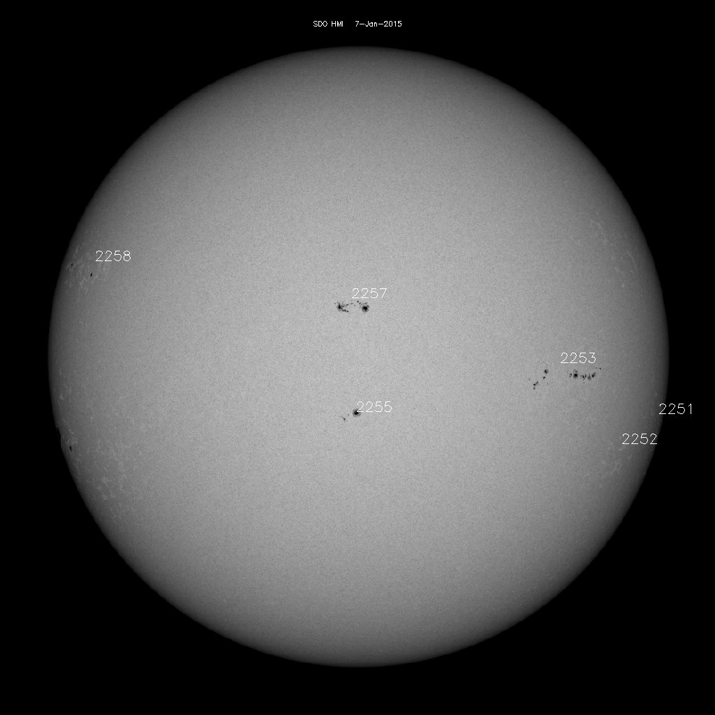 Sunspot regions