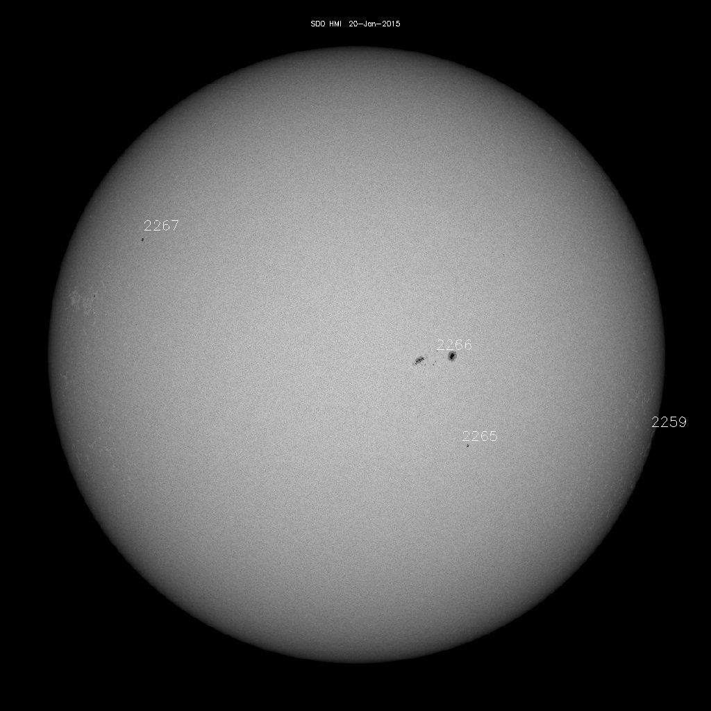 Sunspot regions